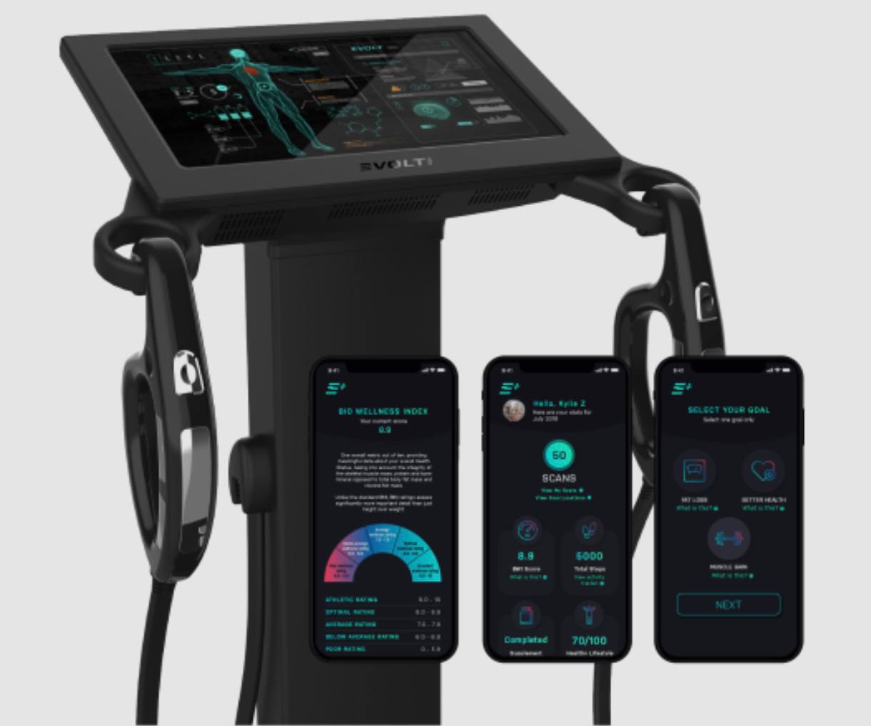 Evolt body composition scanner used by Body Dynamics dietitian Gold Coast